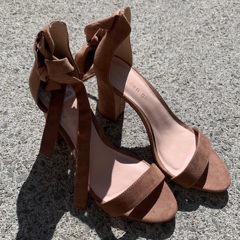 Madden Girl Suede Lace Up Heels